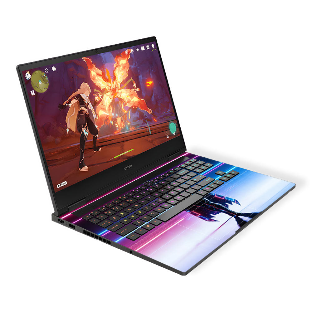 Superhero Neon Streaks HP Omen Gaming 16 2025, 2026 3D Laptop Skin