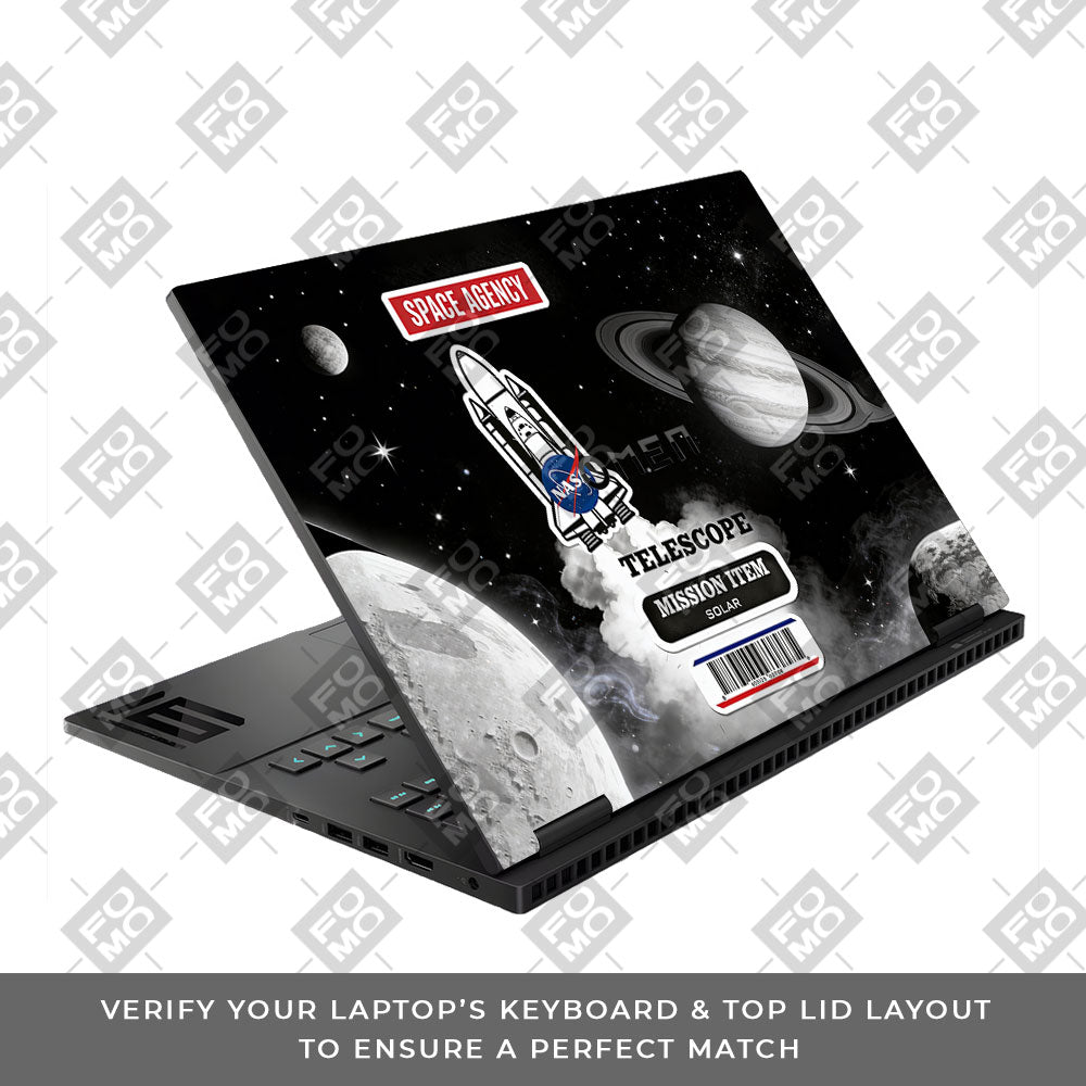 Space Mission NASA HP Omen Gaming 16 2025, 2026 3D Laptop Skin