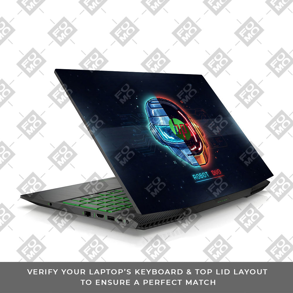 Robot Duo HP Pavilion Gaming 15 CX Series 3D Laptop Skin