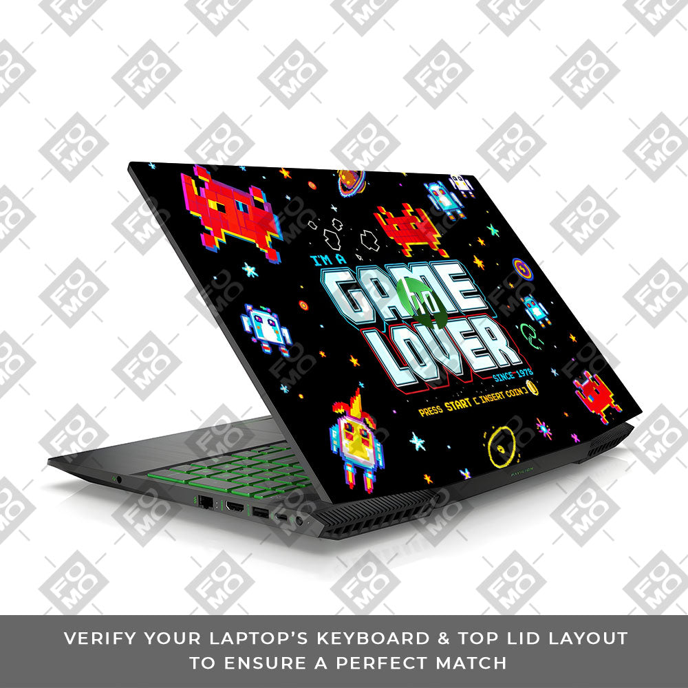 Gamer Lover HP Pavilion Gaming 15 CX Series 3D Laptop Skin