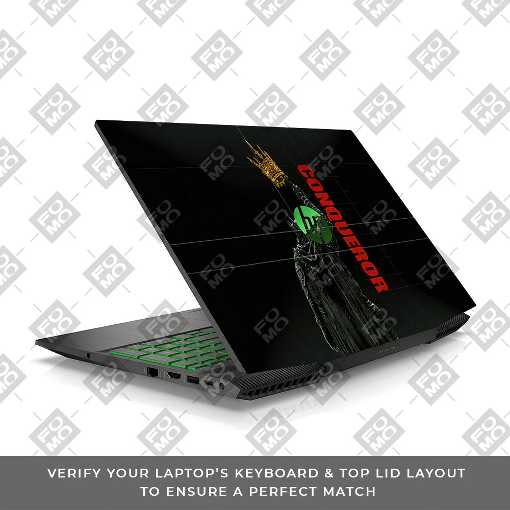 Crowned Conqueror HP Pavilion Gaming 15 CX Series 3D Laptop Skin
