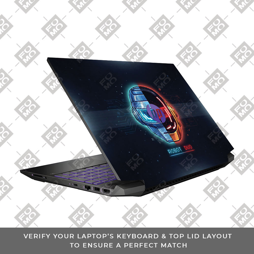 Robot Duo HP Pavilion Gaming 15 EC Series 3D Laptop Skin