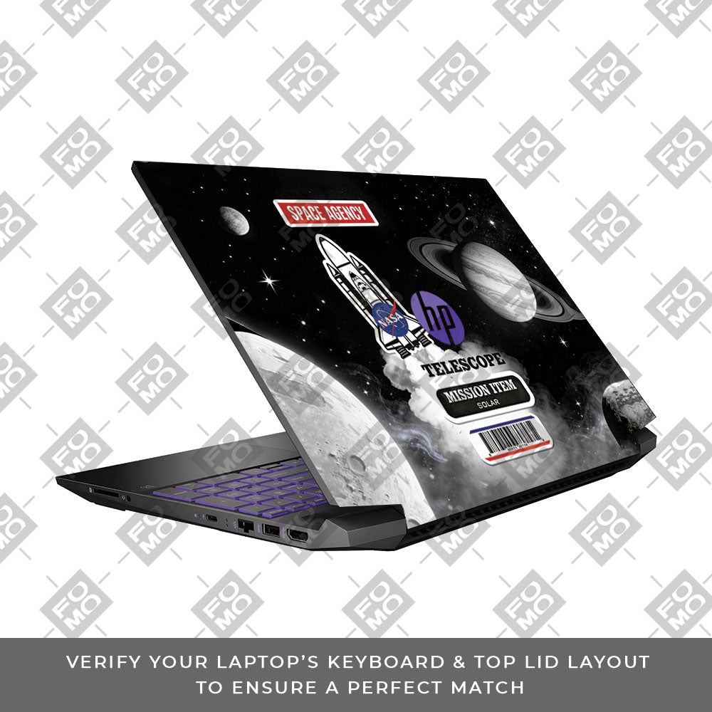 Space Mission NASA HP Pavilion Gaming 15 EC Series 3D Laptop Skin