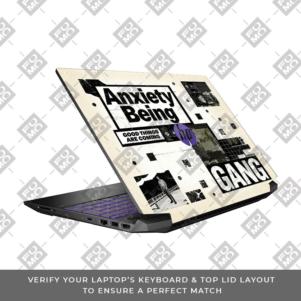 Anxiety Art HP Pavilion Gaming 15 EC Series 3D Laptop Skin