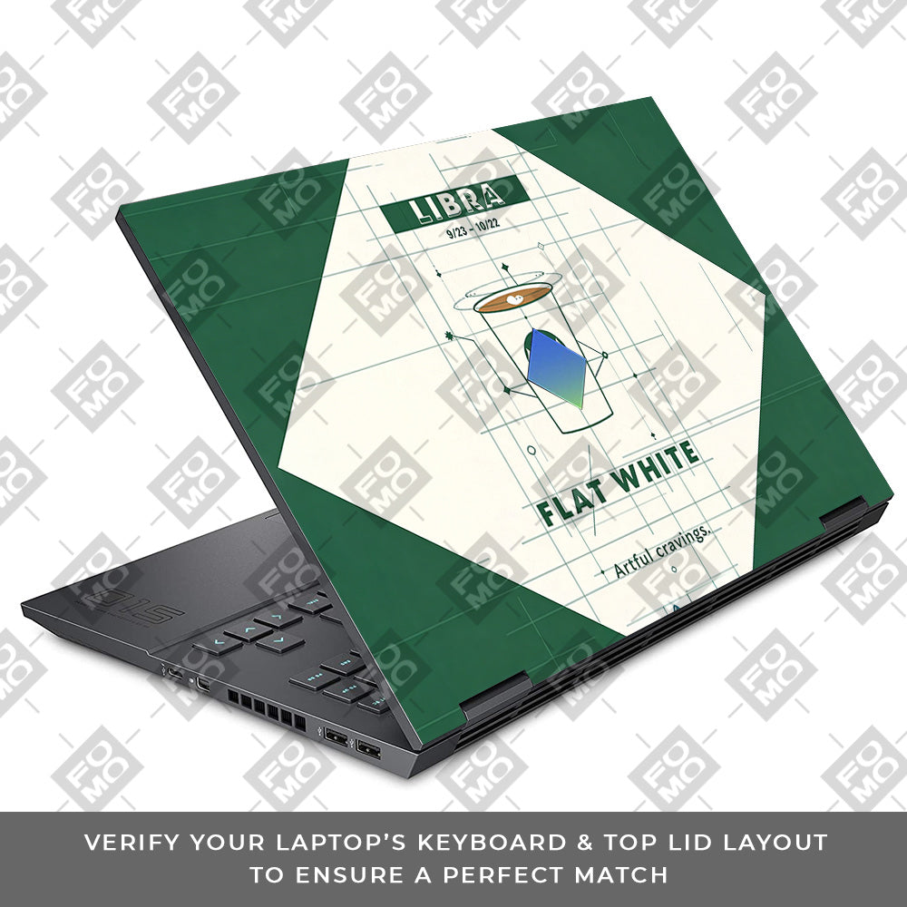 Libra Flat White HP Omen 15 3D Laptop Skin