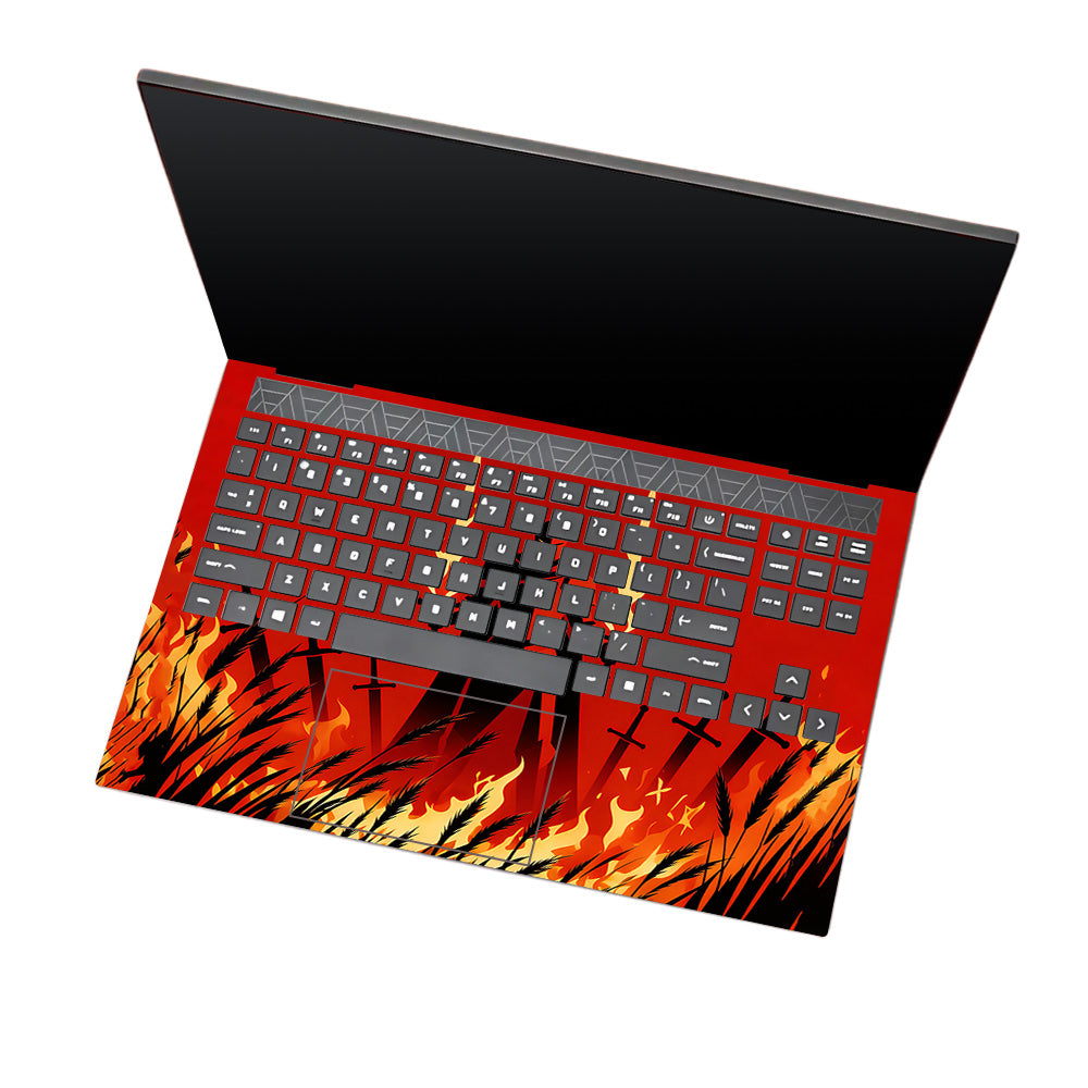 Knight of Flames HP Omen 15 3D Laptop Skin