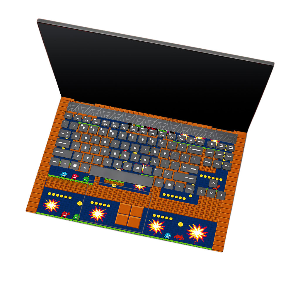 Pixelated Retro Arcade HP Omen 15 3D Laptop Skin