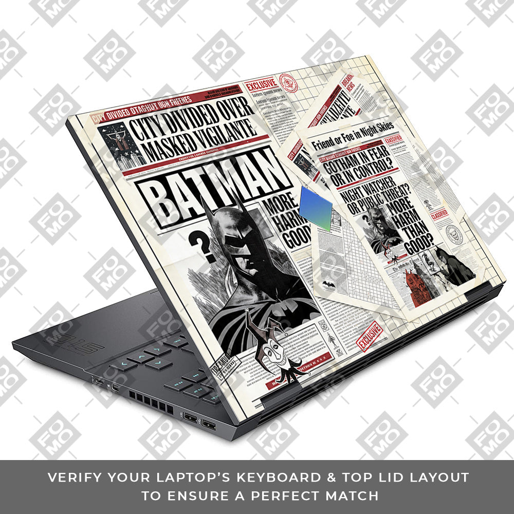 Batman Gotham’s Legacy HP Omen 15 3D Laptop Skin