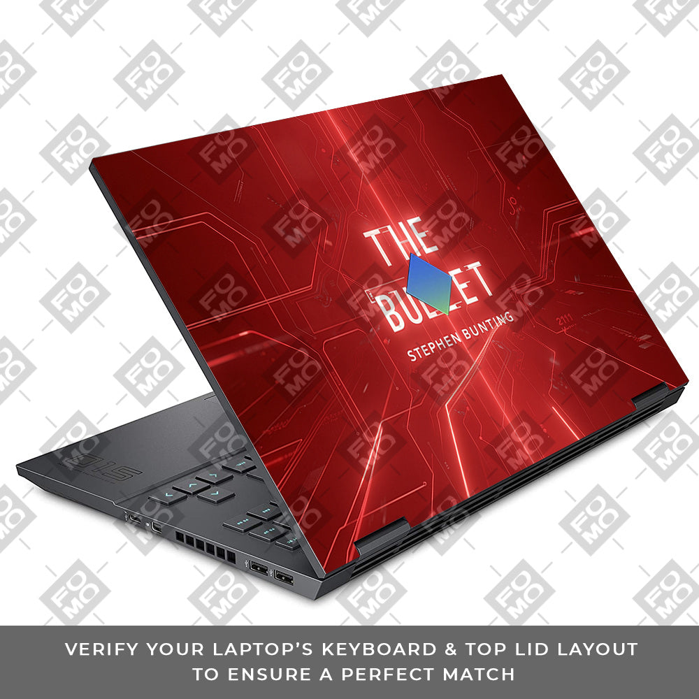 The Bullet HP Omen 15 3D Laptop Skin