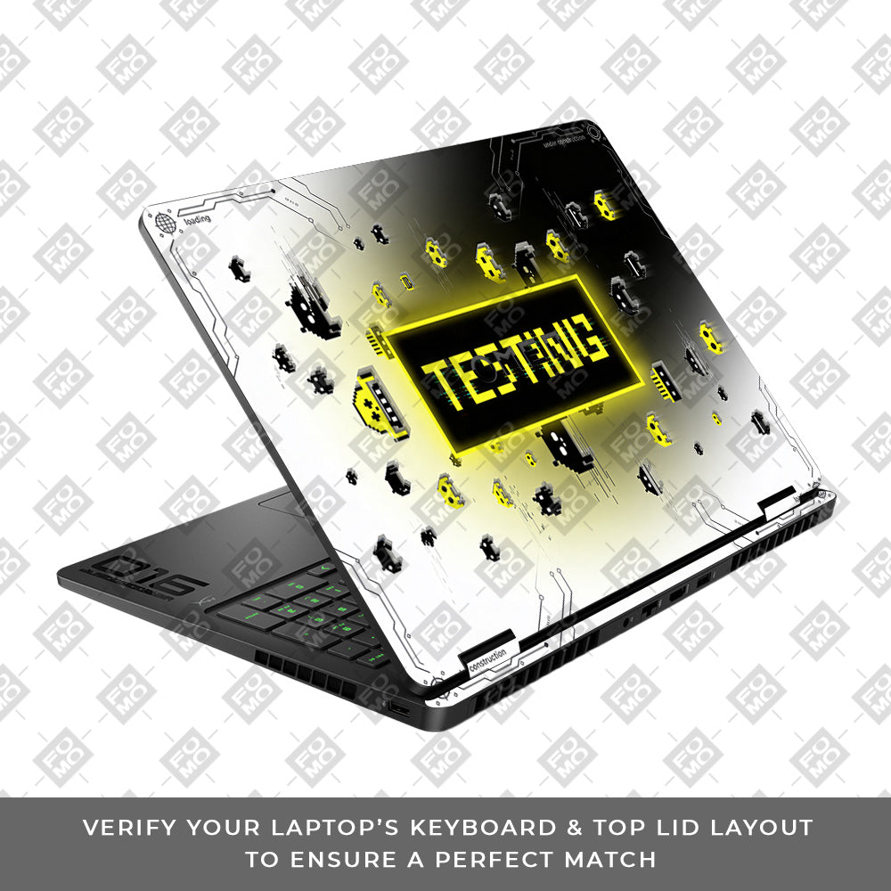 Testing Under Attack HP Omen Gaming 16 2025, 2026 3D Laptop Skin