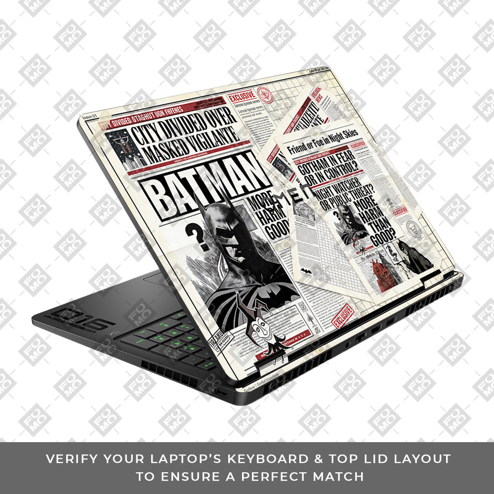 Batman Gotham’s Legacy HP Omen Gaming 16 2025, 2026 3D Laptop Skin