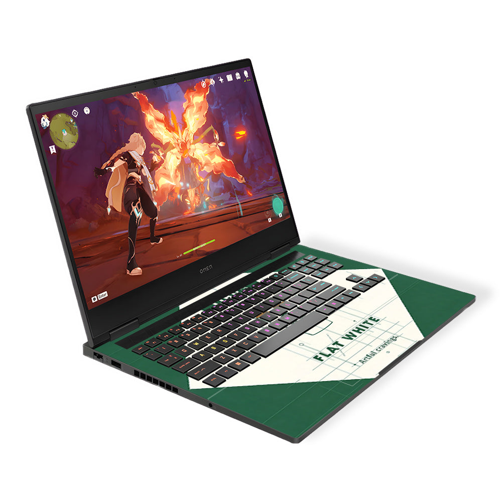 Libra Flat White HP Omen Gaming 16 3D Laptop Skin
