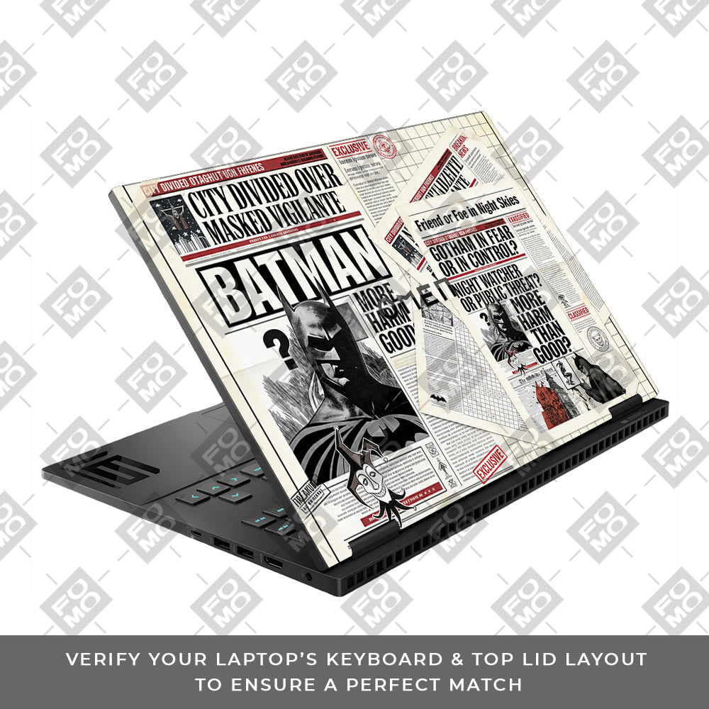 Batman Gotham’s Legacy HP Omen Gaming 16 3D Laptop Skin