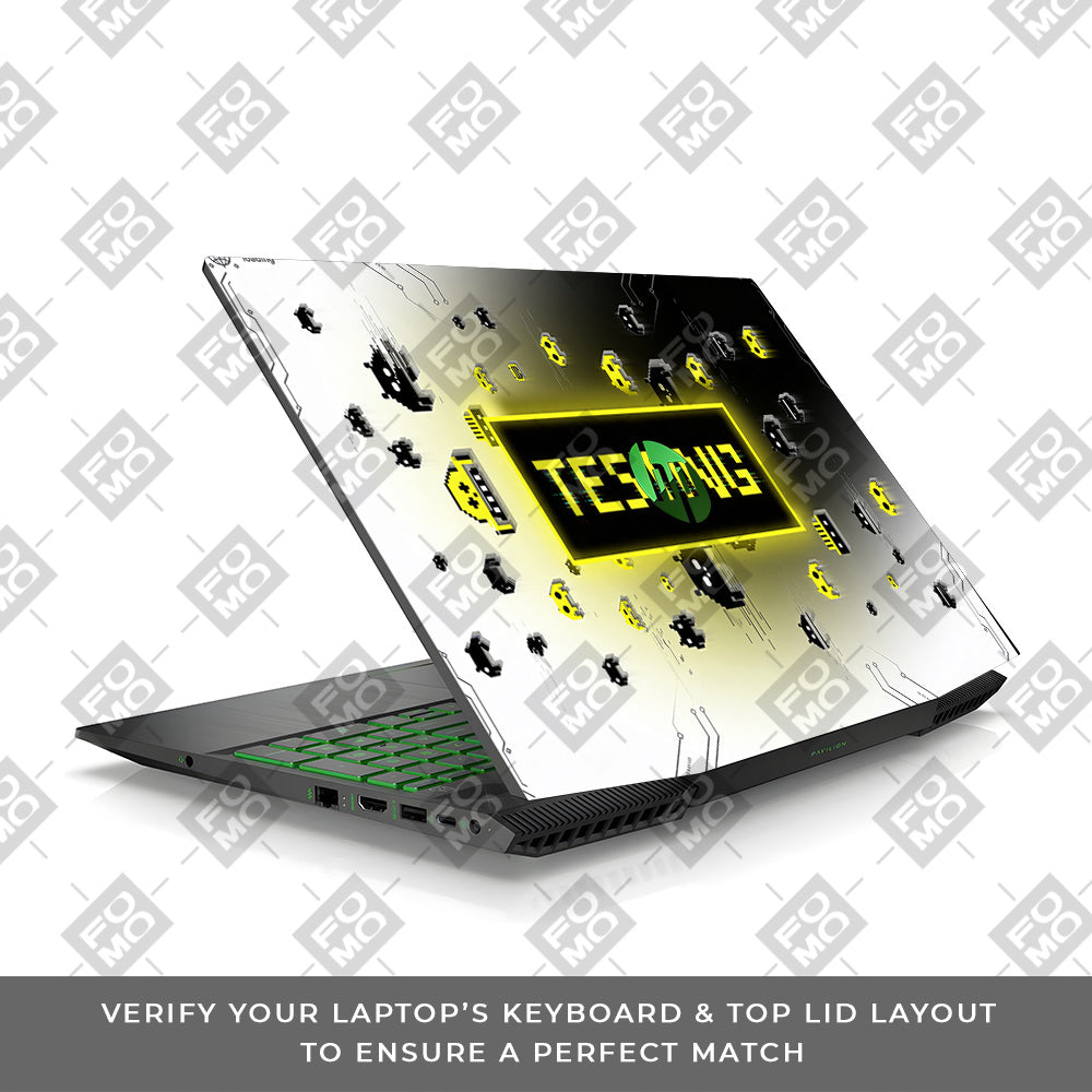 Testing Under Attack HP Pavilion Gaming 15 CX Series 3D Laptop Skin