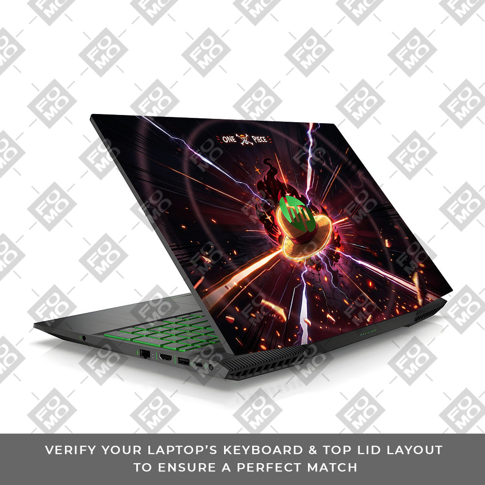 One Piece Fire Hat HP Pavilion Gaming 15 CX Series 3D Laptop Skin