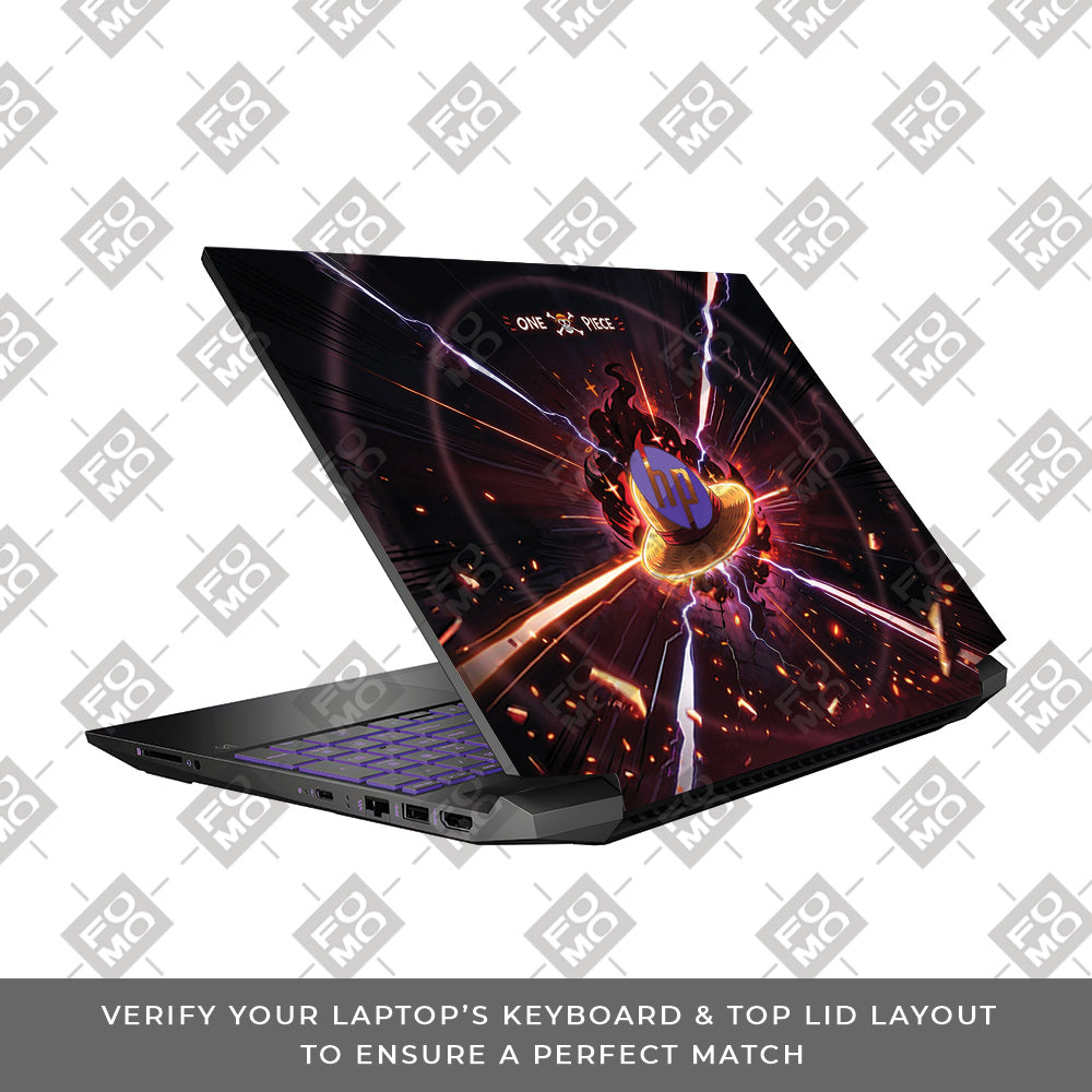 One Piece Fire Hat HP Pavilion Gaming 15 EC Series 3D Laptop Skin