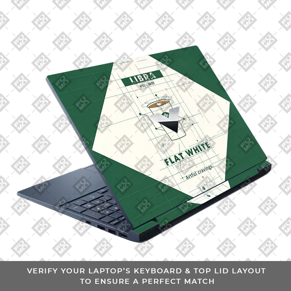 Libra Flat White HP Victus 3D Laptop Skin