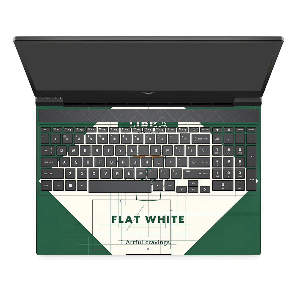 Libra Flat White HP Victus 3D Laptop Skin