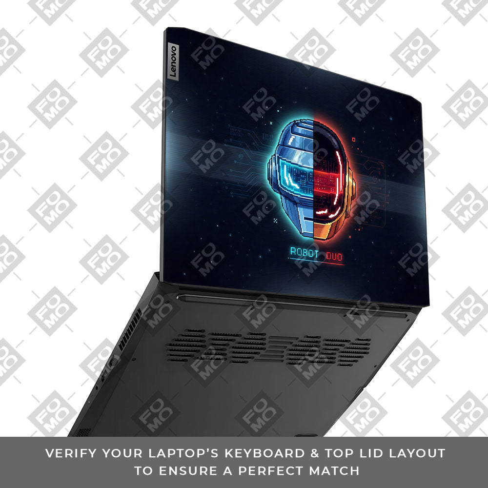Robot Duo Lenovo IdeaPad Gaming 3 15ACH6 and 15IHU6 3D Laptop Skin