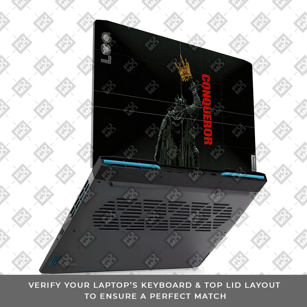 Crowned Conqueror Lenovo LOQ 2023 15IRH8, 15APH8 3D Laptop Skin