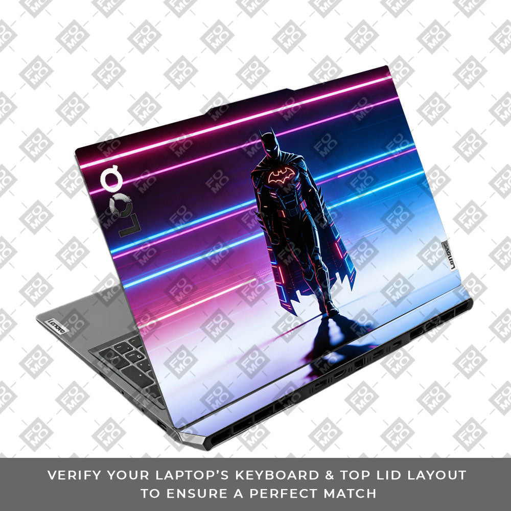 Superhero Neon Streaks Lenovo LOQ 2024, 2025 3D Laptop Skin