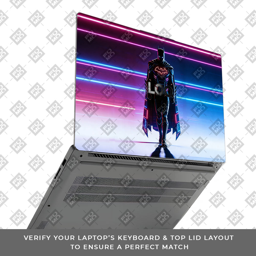 Superhero Neon Streaks Lenovo LOQ Essential 15IAX9E 3D Laptop Skin