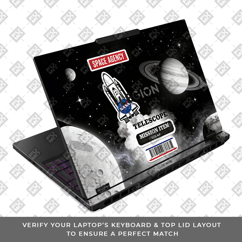 Space Mission NASA Lenovo Legion 5 15IRX10 3D Laptop Skin
