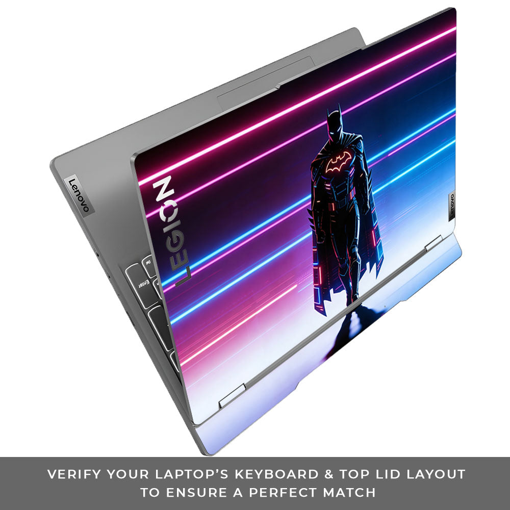 Superhero Neon Streaks Lenovo Legion 5 15IRX9 3D Laptop Skin