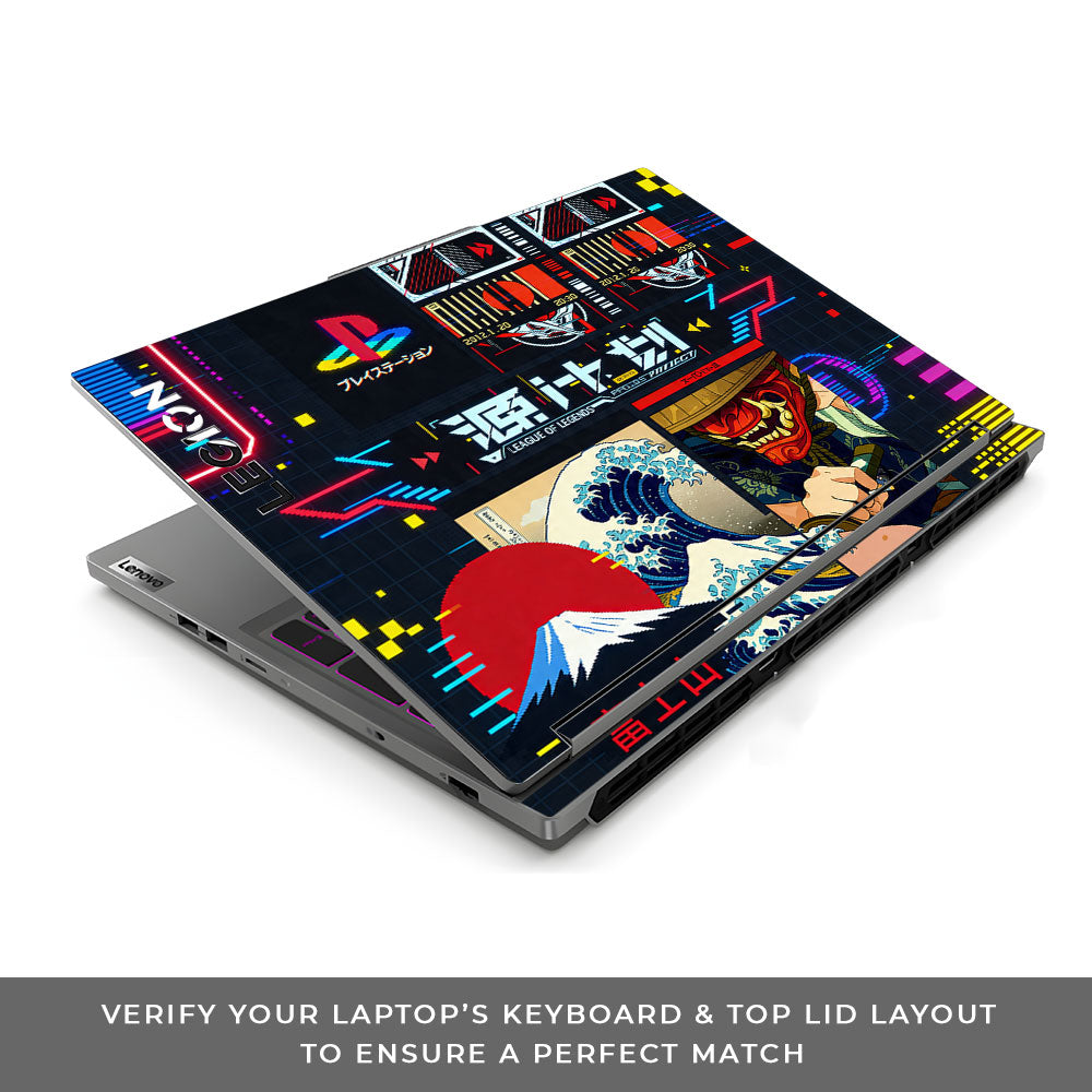 PlayStation Retro Lenovo Legion 5 16IRX9 3D Laptop Skin