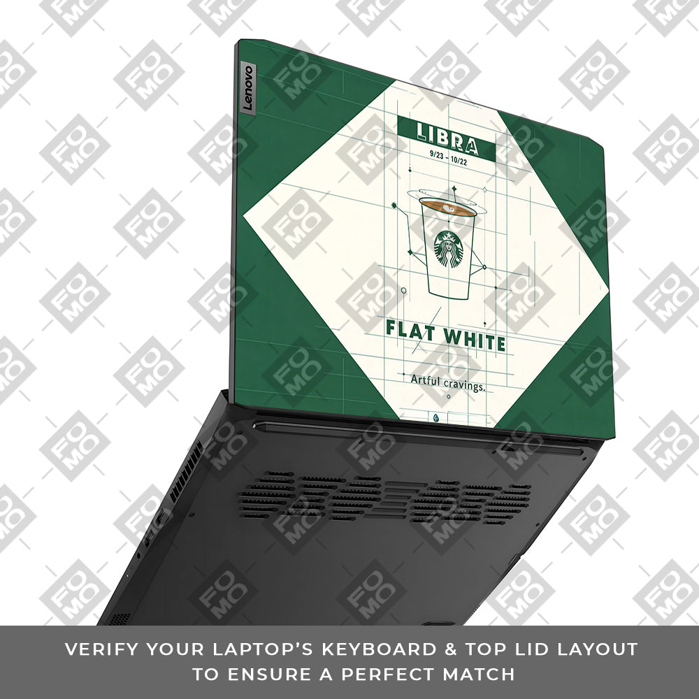 Libra Flat White Lenovo IdeaPad Gaming 3 15ACH6 and 15IHU6 3D Laptop Skin