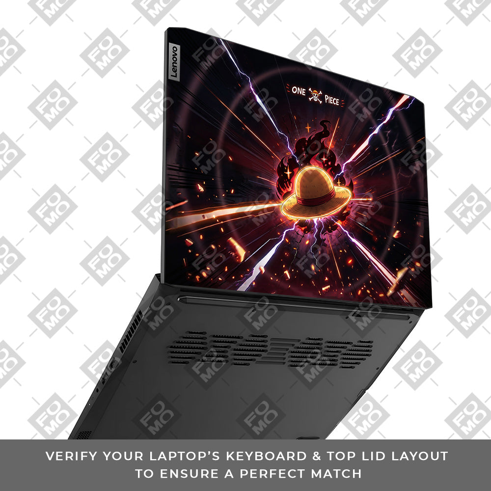 One Piece Fire Hat Lenovo IdeaPad Gaming 3 15ACH6 and 15IHU6 3D Laptop Skin