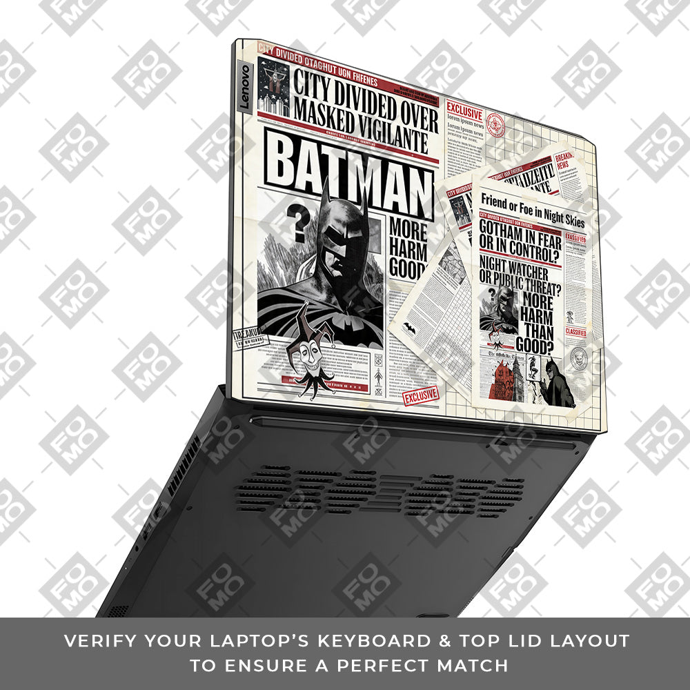 Batman Gotham’s Legacy Lenovo IdeaPad Gaming 3 15ACH6 and 15IHU6 3D Laptop Skin