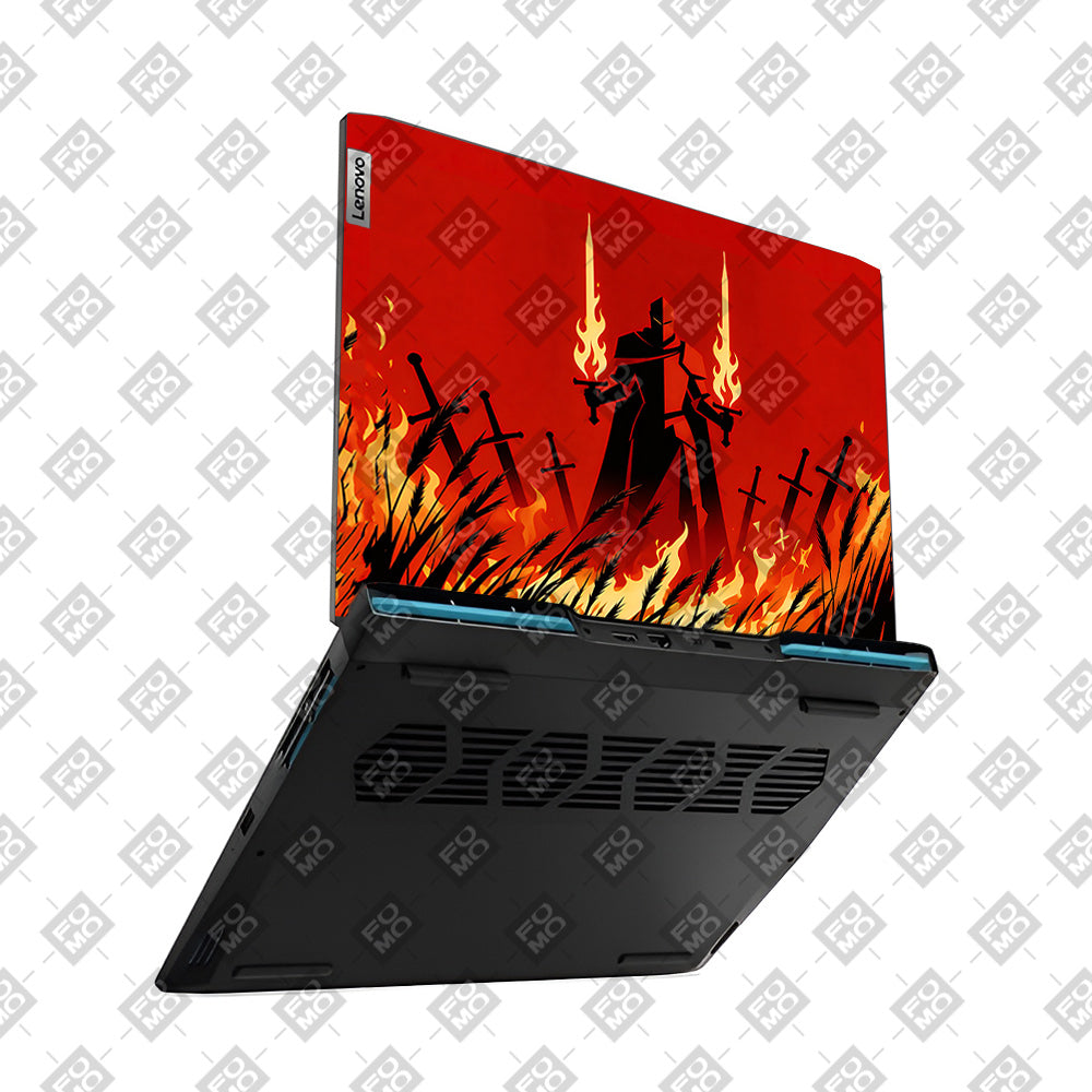 Knight of Flames Lenovo IdeaPad Gaming 3 15ARH7 and 15IAH7 3D Laptop Skin