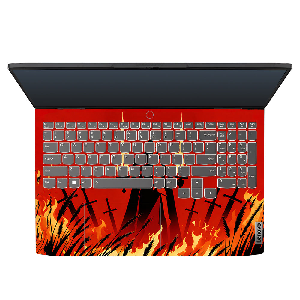 Knight of Flames Lenovo IdeaPad Gaming 3 15ARH7 and 15IAH7 3D Laptop Skin