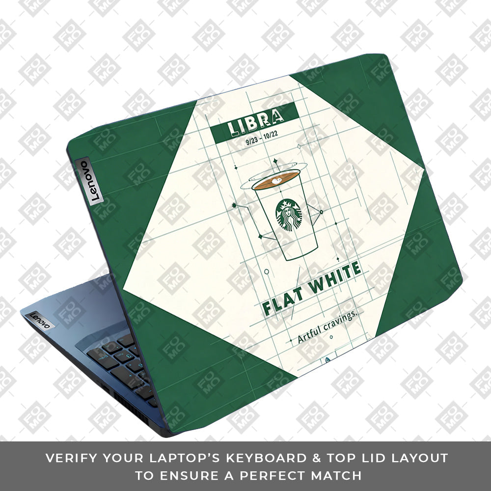 Libra Flat White Lenovo Ideapad Gaming 3 15ARH05 and 15IMH05 3D Laptop Skin
