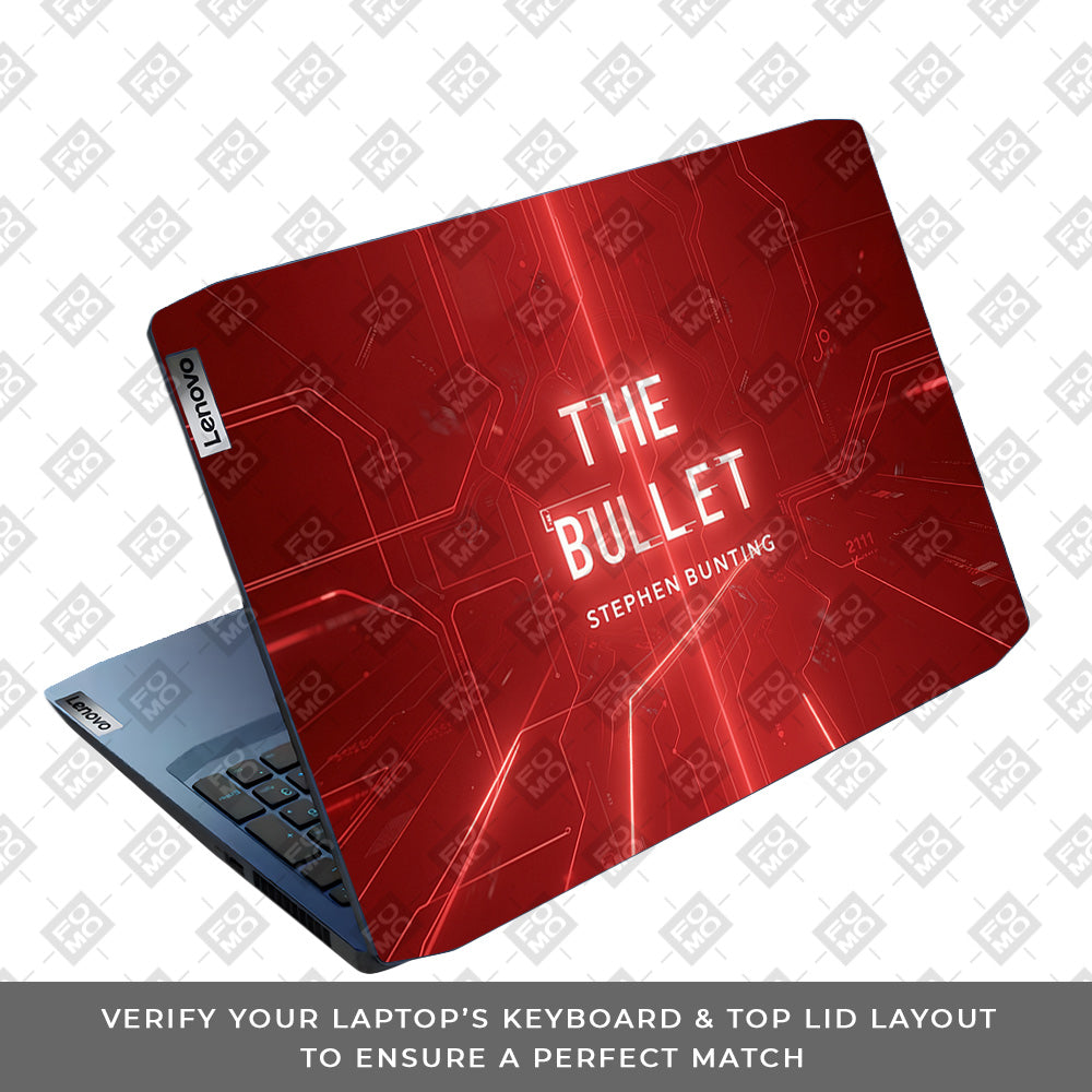 The Bullet Lenovo Ideapad Gaming 3 15ARH05 and 15IMH05 3D Laptop Skin