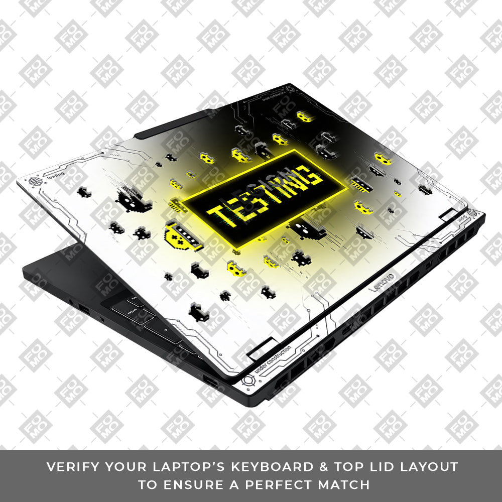 Testing Under Attack Lenovo Legion 5 15IAX10 3D Laptop Skin
