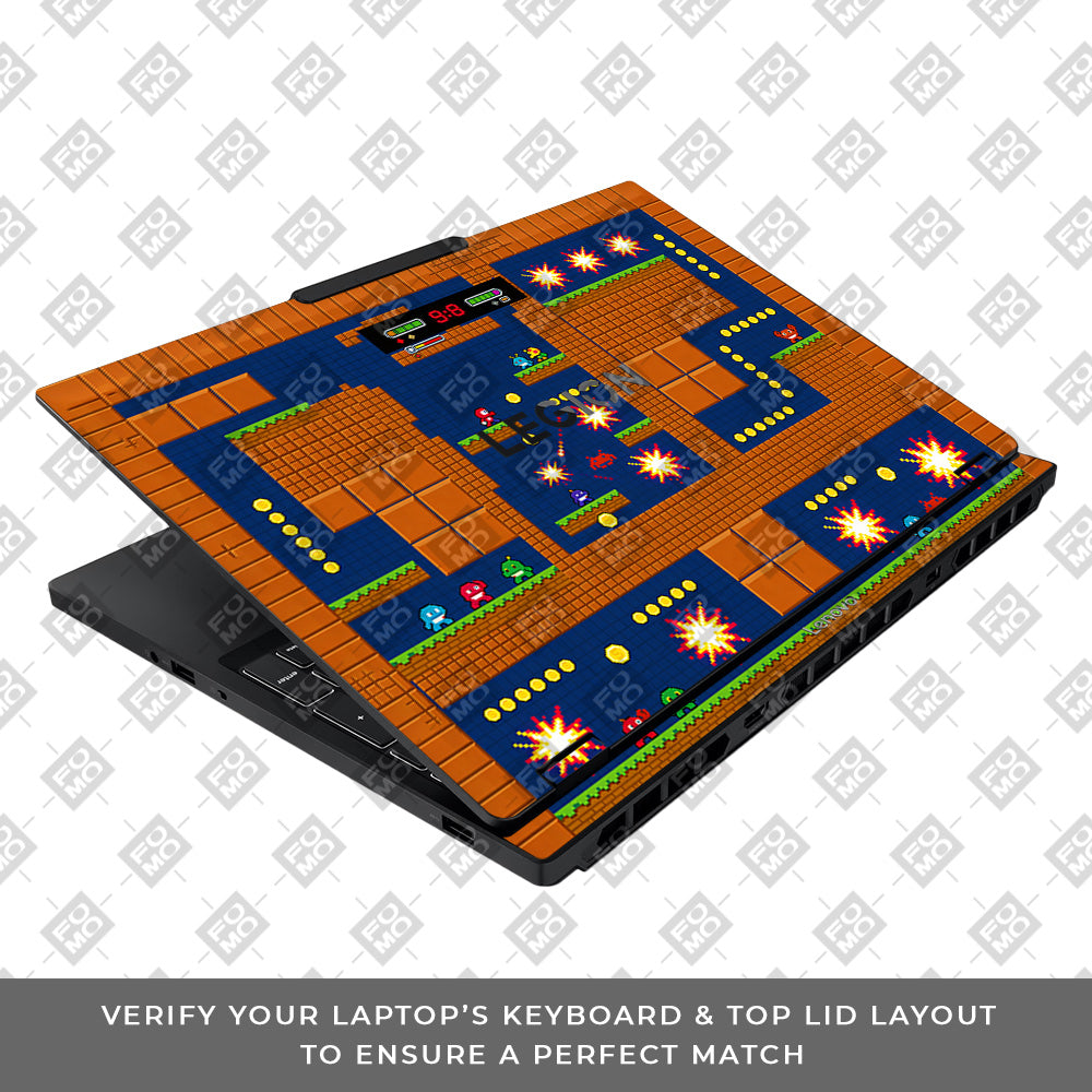 Pixelated Retro Arcade Lenovo Legion 5 15IAX10 3D Laptop Skin
