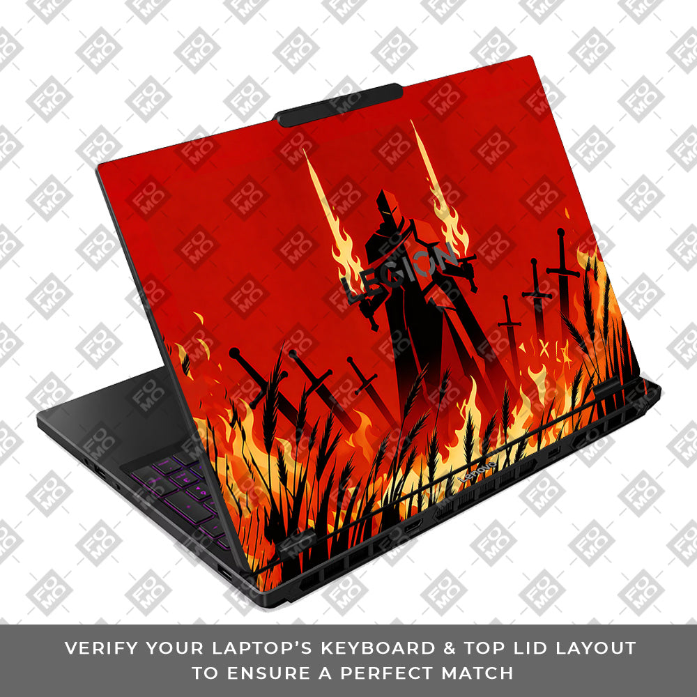 Knight of Flames Lenovo Legion 5 15IRX10 3D Laptop Skin