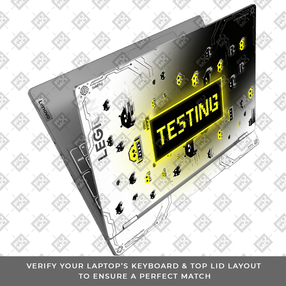 Testing Under Attack Lenovo Legion 5 15IRX9 3D Laptop Skin