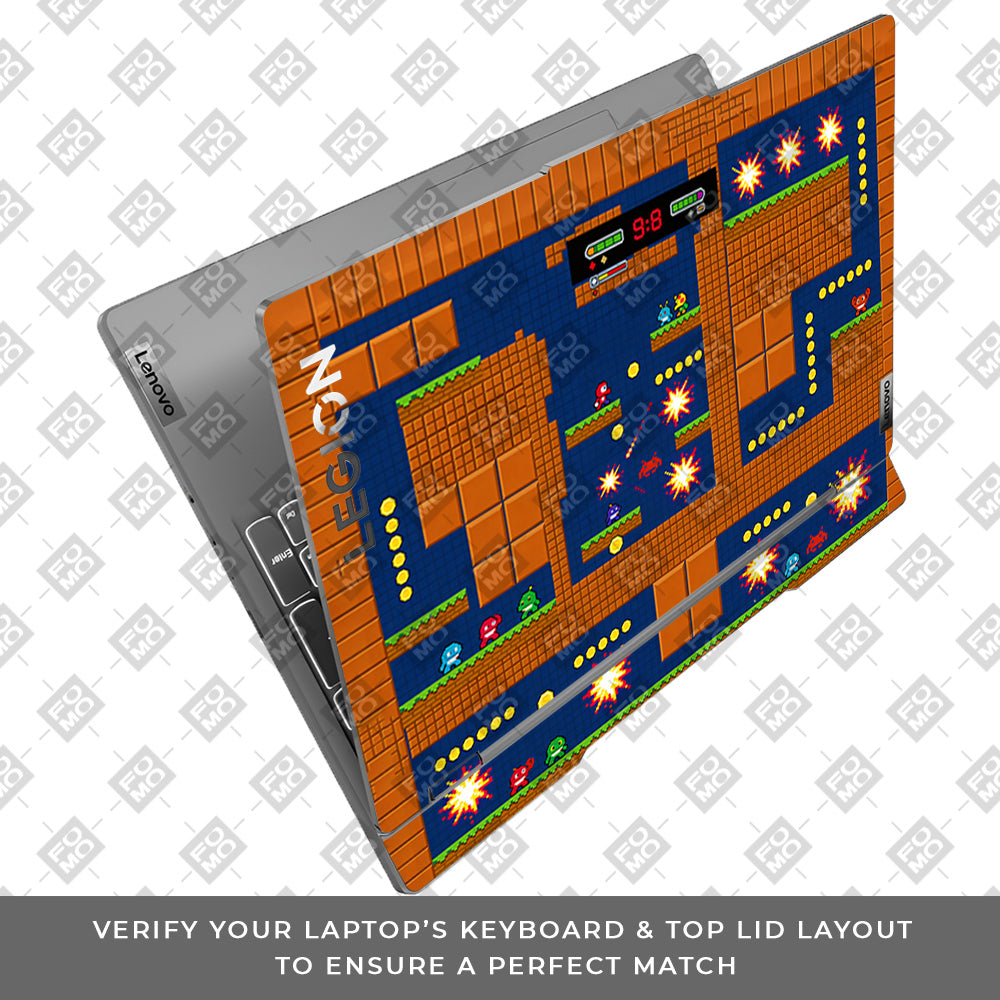 Pixelated Retro Arcade Lenovo Legion 5 15IRX9 3D Laptop Skin