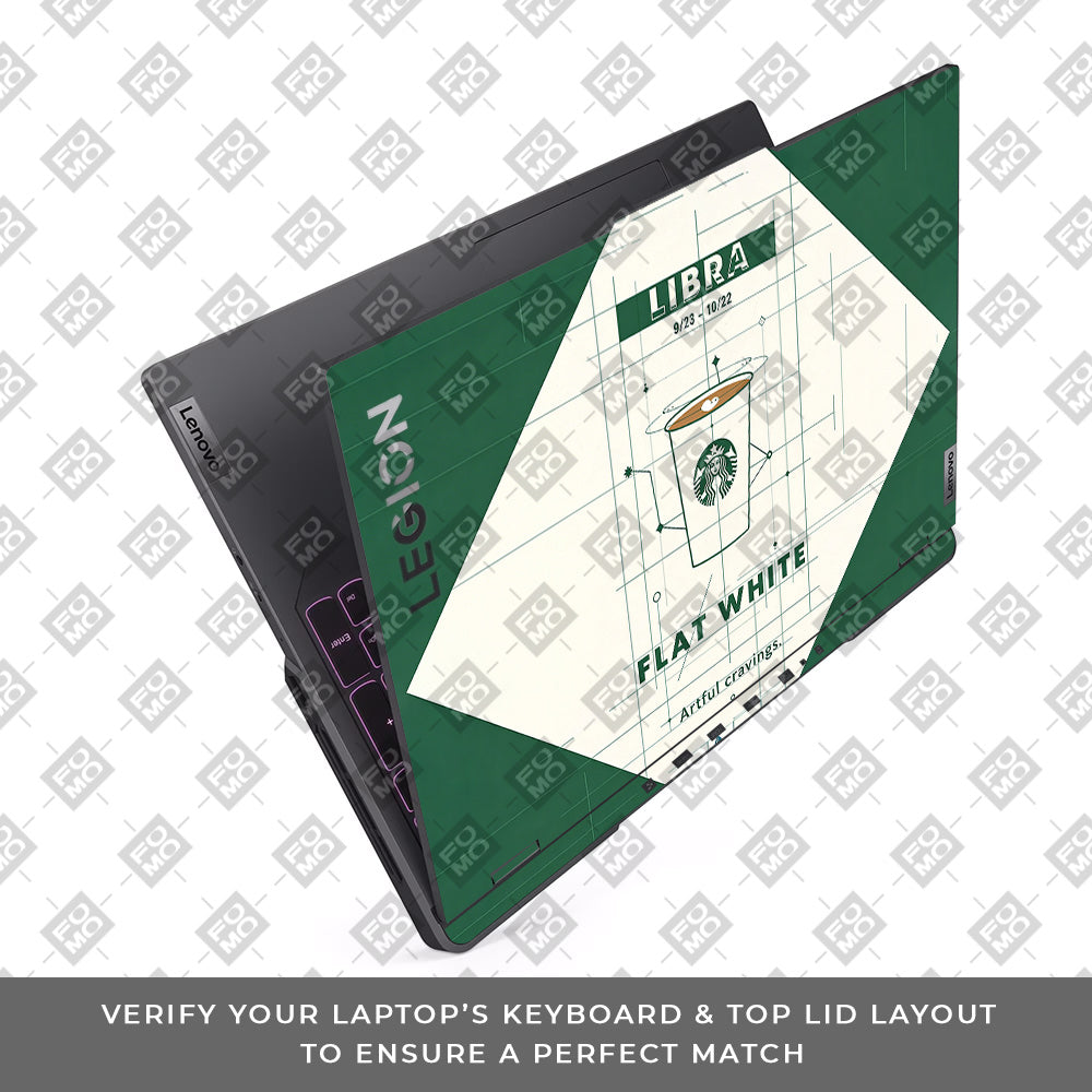 Libra Flat White Lenovo Legion 5 Pro 16IRX8 and 16IRX9 3D Laptop Skin