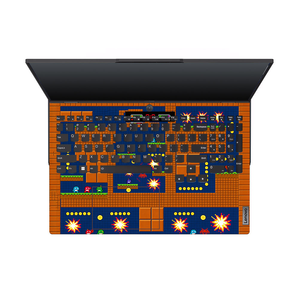 Pixelated Retro Arcade Lenovo Legion 5 Pro 16IRX8 and 16IRX9 3D Laptop Skin