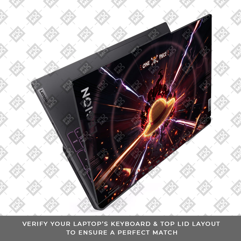 One Piece Fire Hat Lenovo Legion 5 Pro 16IRX8 and 16IRX9 3D Laptop Skin