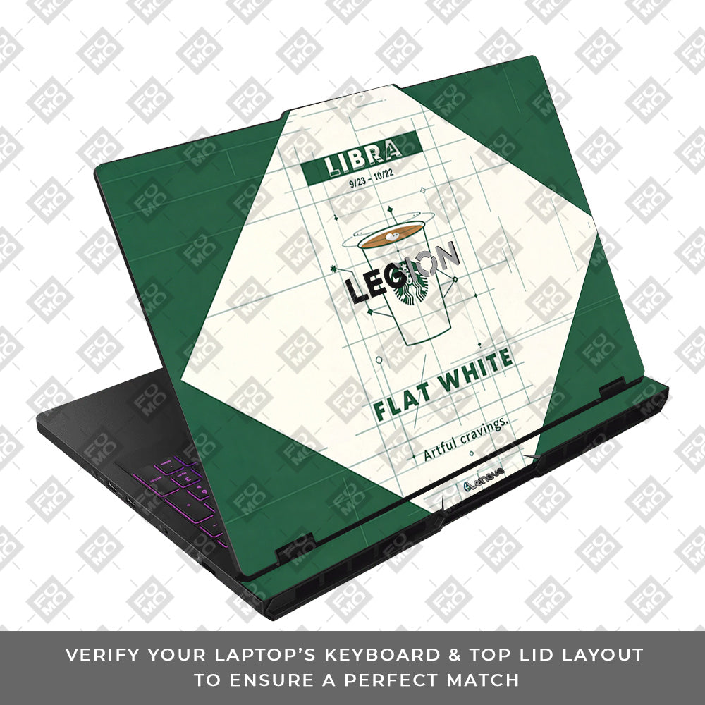 Libra Flat White Lenovo Legion Pro 5 16AFR10 3D Laptop Skin
