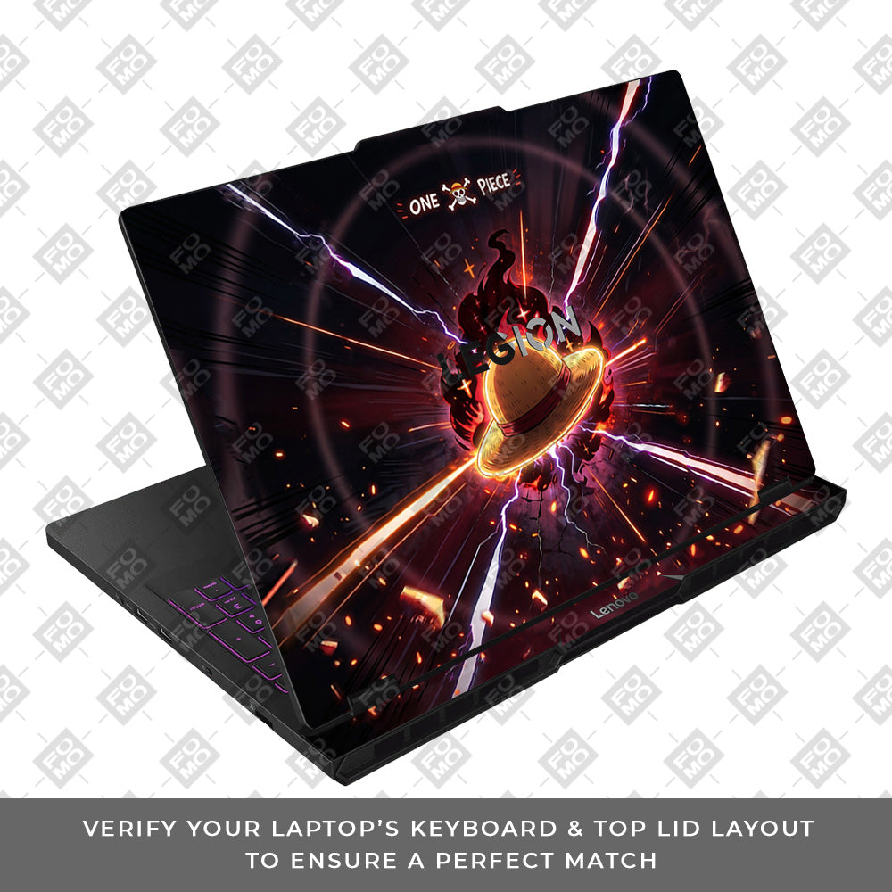One Piece Fire Hat Lenovo Legion Pro 5 16AFR10 3D Laptop Skin