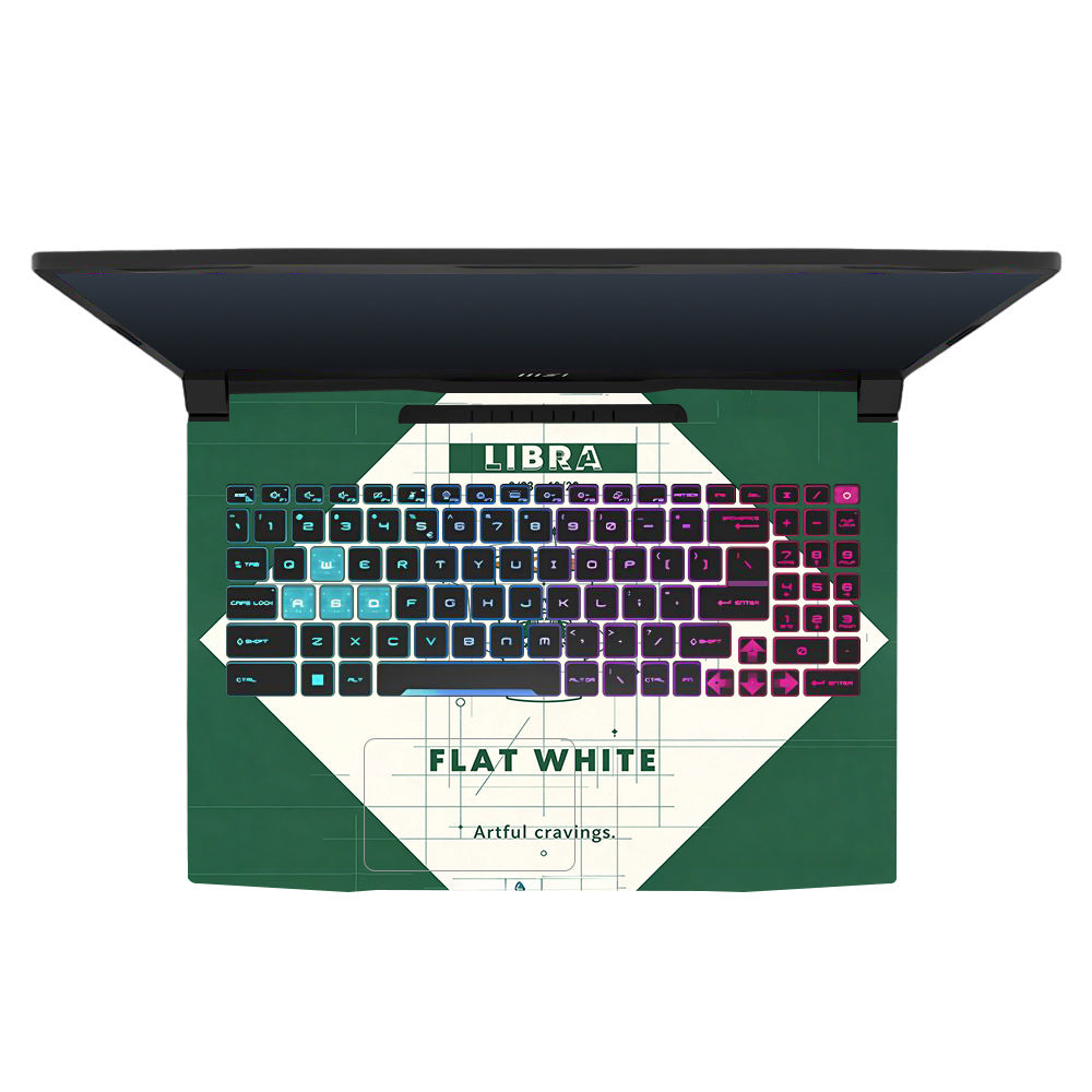 Libra Flat White MSI Katana 15 B13V 3D Laptop Skin