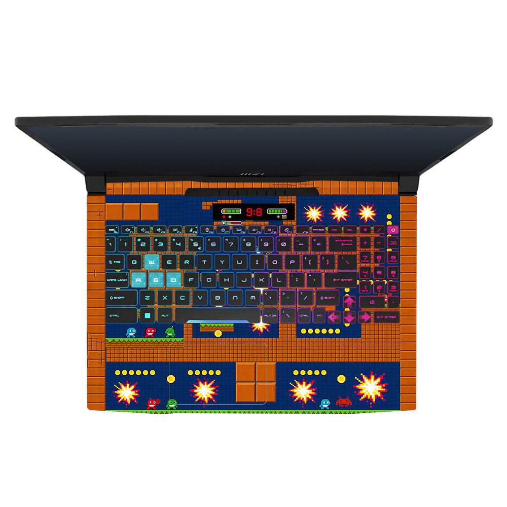 Pixelated Retro Arcade MSI Katana 15 B13V 3D Laptop Skin