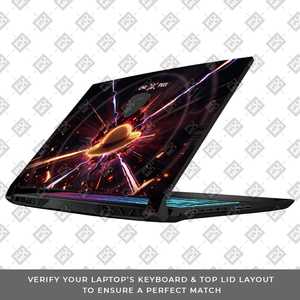 One Piece Fire Hat MSI Katana 15 B13V 3D Laptop Skin