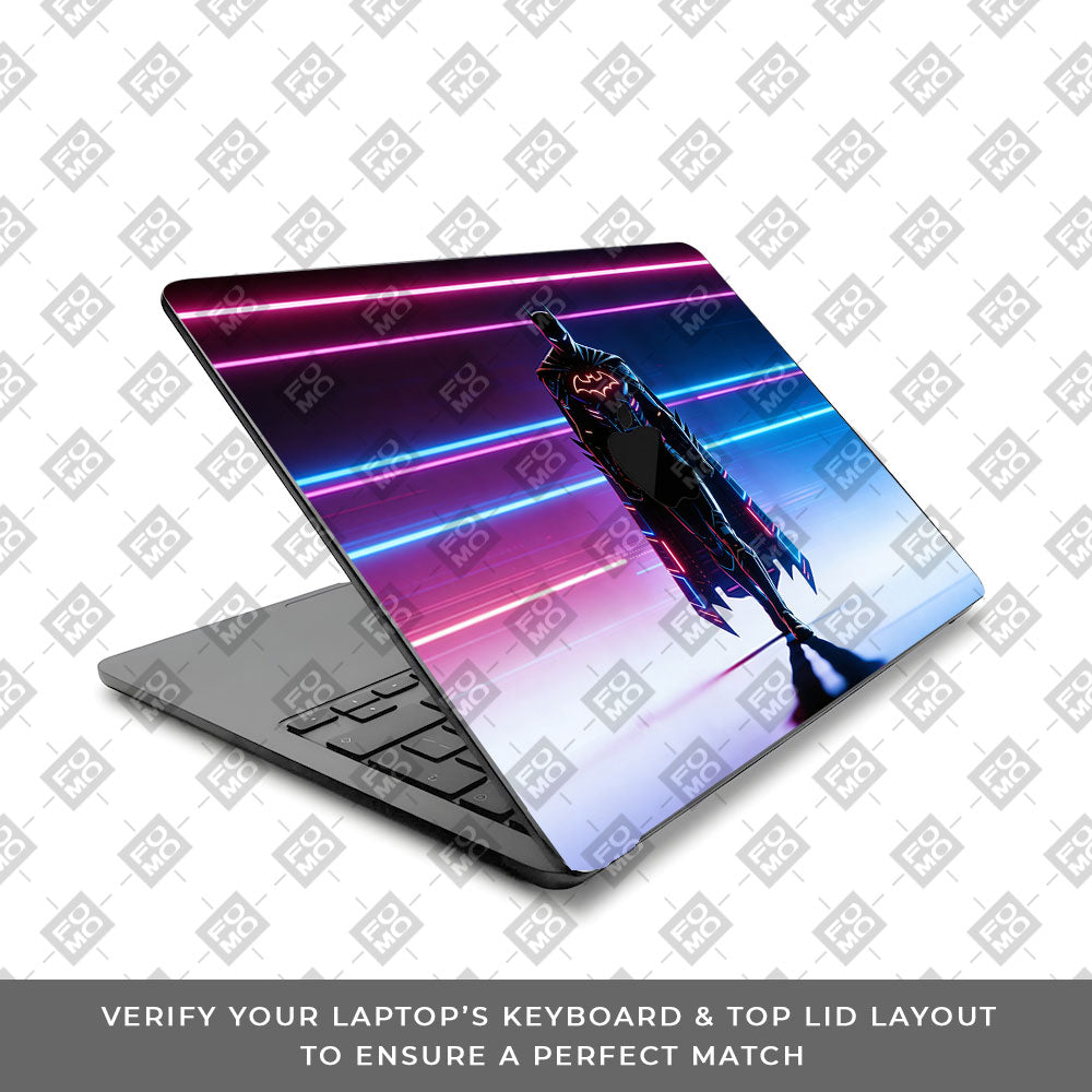 Superhero Neon Streaks MacBook Air 13 M4 2025 3D Laptop Skin